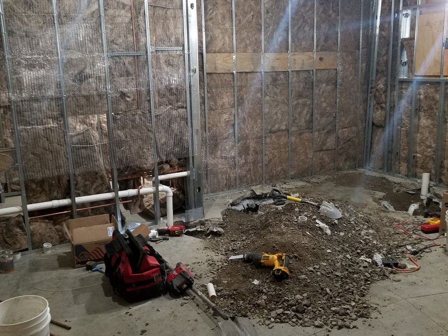 Commercial water service install by JD's Plumbing