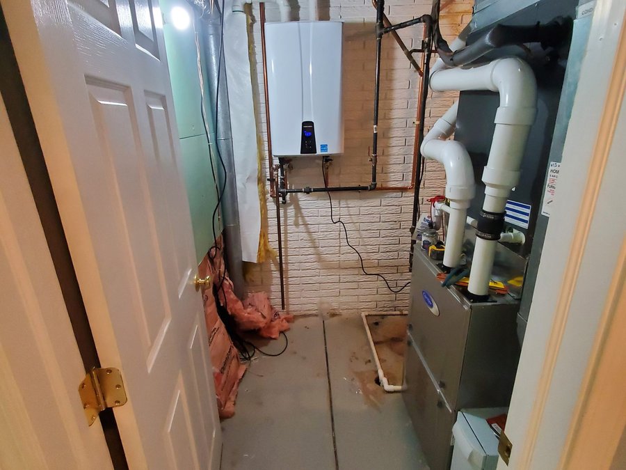 Commercial-grade water heater install completed by JD's Plumbing